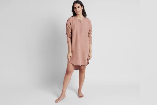 Women's Linen Sleep Shirt