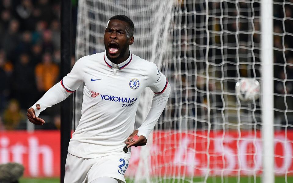 Fikayo Tomori celebrated his goal by leaping over an advertising hoarding and screaming joyfully in the direction of Chelsea's travelling fans - Getty Images Europe