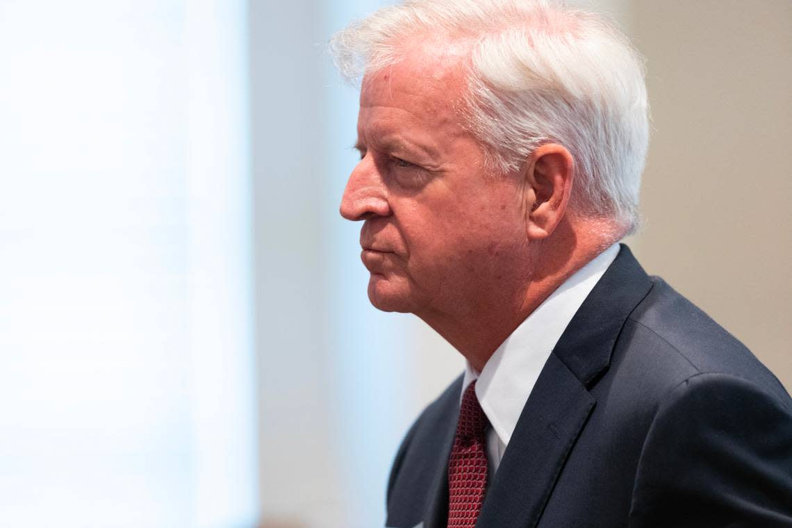 Morris Dawes Cooke Jr. testifies during Alex Murdaugh’s trial for murder at the Colleton County Courthouse on Wednesday, Feb. 22, 2023. Joshua Boucher/The State/Pool