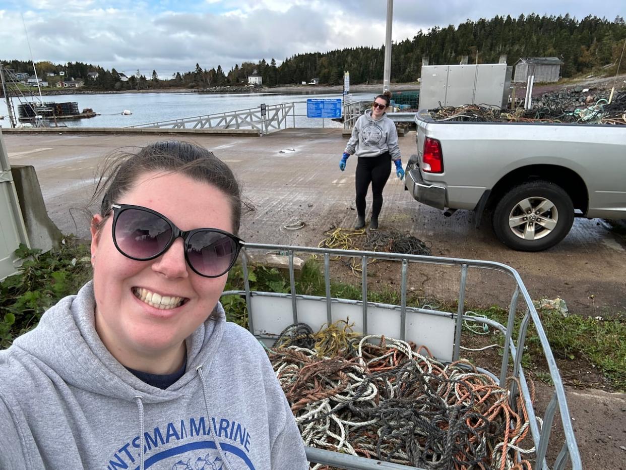 Nicole Waaler and the Huntsman Marine Science Centre in Saint Andrews are cleaning up the Bay of Fundy, rope by rope. (Submitted by Huntsman Marine Science Centre - image credit)