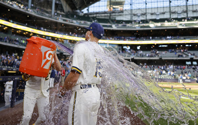 Tyrone Taylor drives in two runs as Brewers take series over Marlins