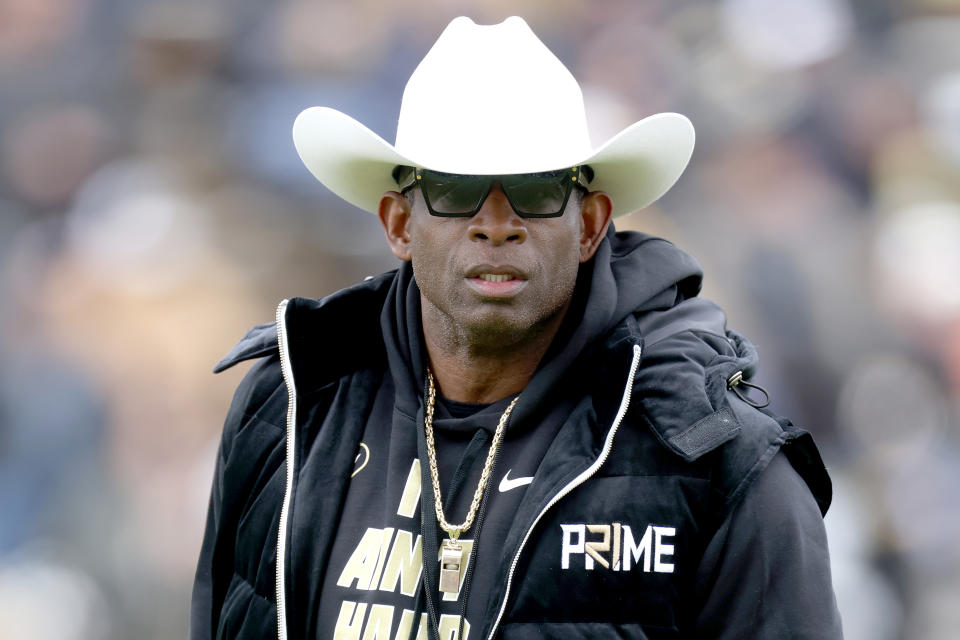 Colorado head coach Deion Sanders criticized the NFL after only one HBCU player was drafted this past weekend. Maybe Sanders should look in the mirror. (Photo by Matthew Stockman/Getty Images)