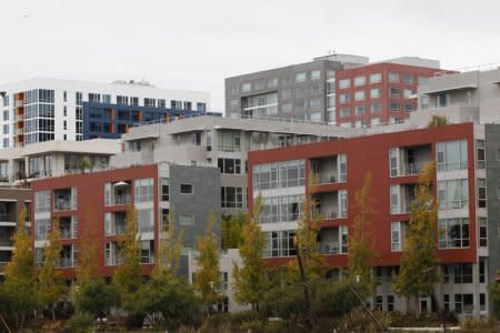 FILE PHOTO: A view of recently built apartment buildings at the south of Market district in San Francisco, California November 23, 2011. REUTERS/Stephen Lam