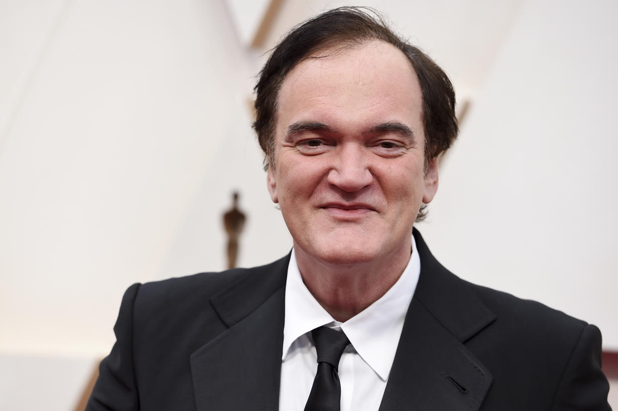Quentin Tarantino arrives at the Oscars on Sunday, Feb. 9, 2020, at the Dolby Theatre in Los Angeles. (Photo by Jordan Strauss/Invision/AP)