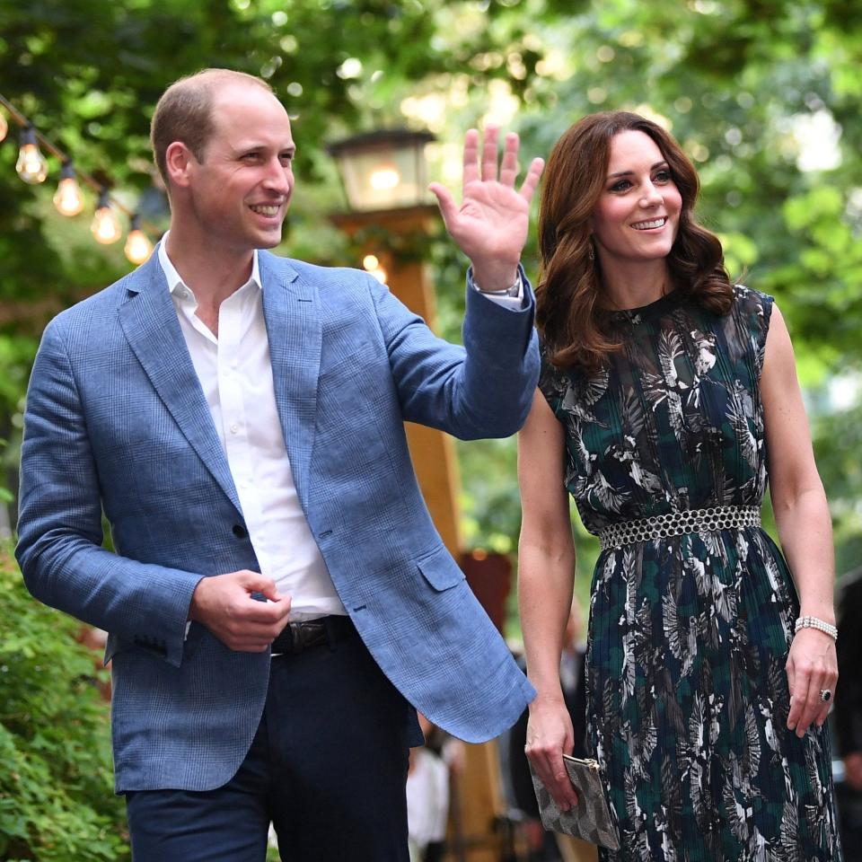 The dress is Kate's latest example of fashion diplomacy - Credit: Reuters