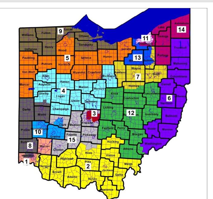The last map was rejected by the Ohio Supreme Court as overly favorable to Republicans.