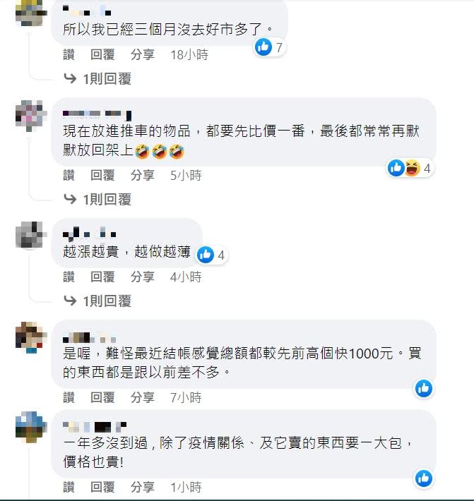 許多網友都對漲價很有感。（圖／翻攝自COSTCO好市多商品消費心得分享區）