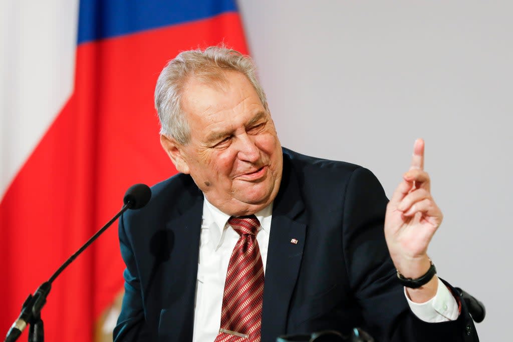 Czech President (Copyright 2021 The Associated Press. All rights reserved)