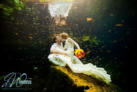 This amazing snapshot was taken from the couple's wedding in Mexico!