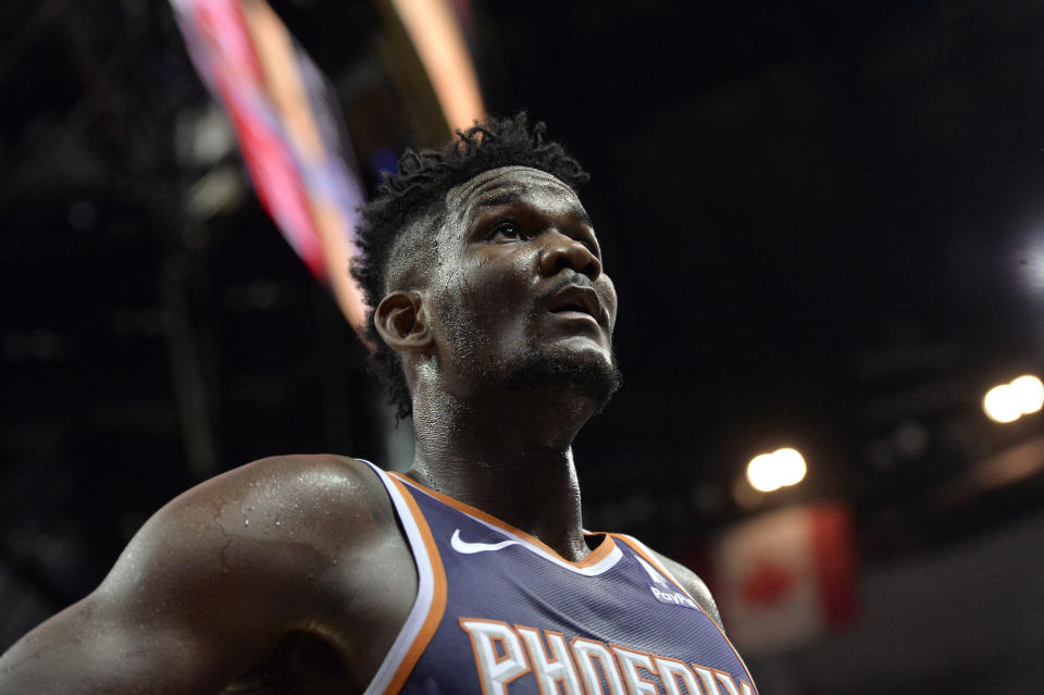 Deandre Ayton has lived up to his No. 1 pick status on offense. (AP)