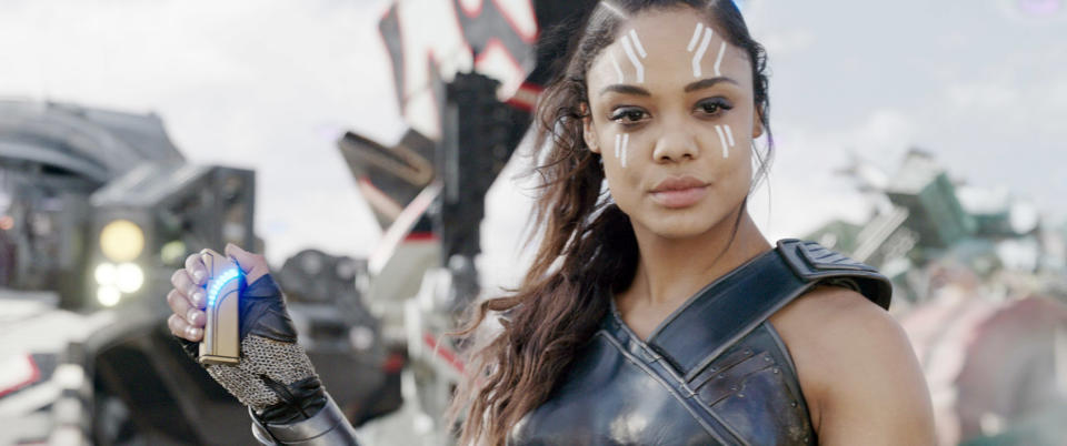 Tessa Thompson as Valkyrie in "Thor: Ragnarok"