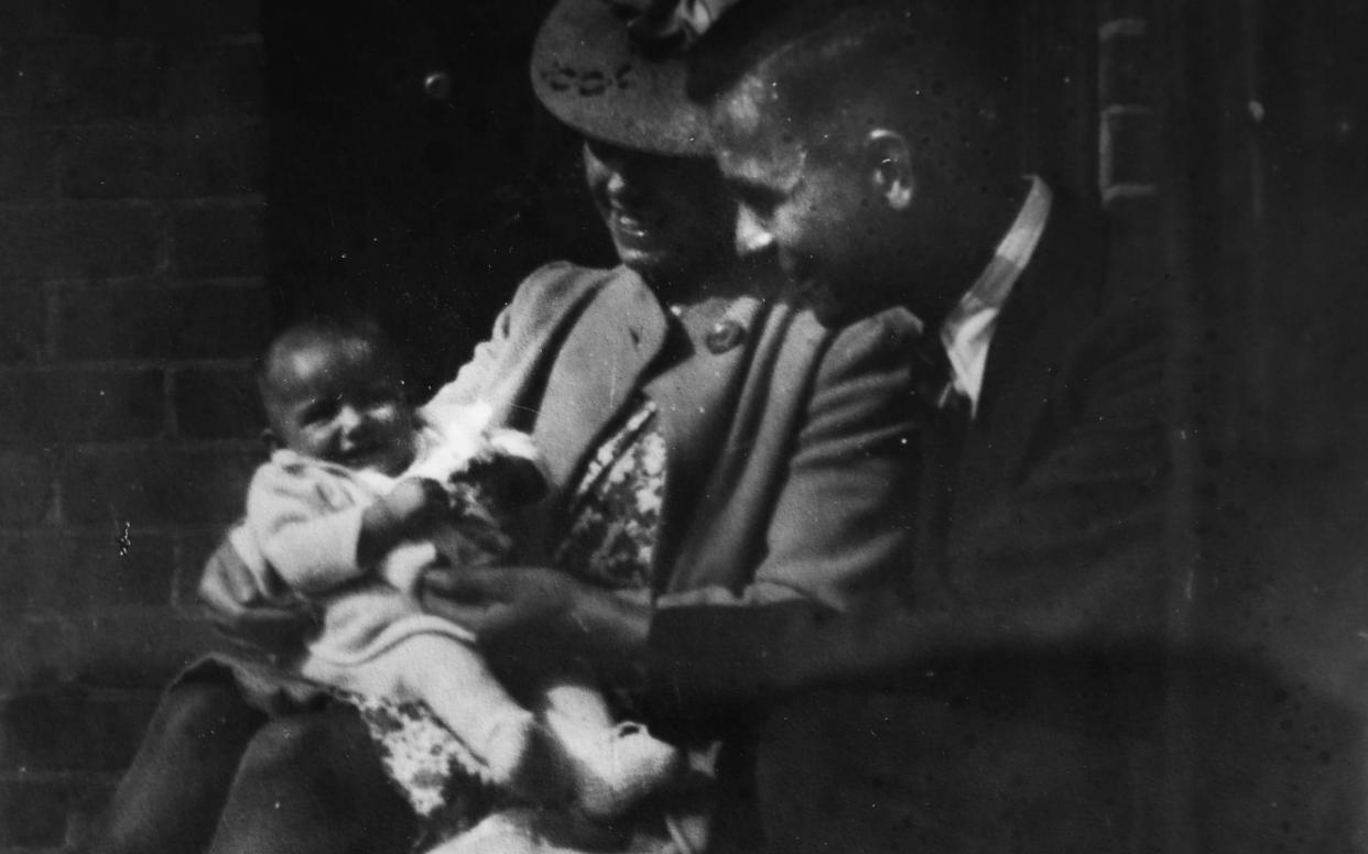 James Ambrose with his wife Lucy and daughter Valerie in 1941 - family photo