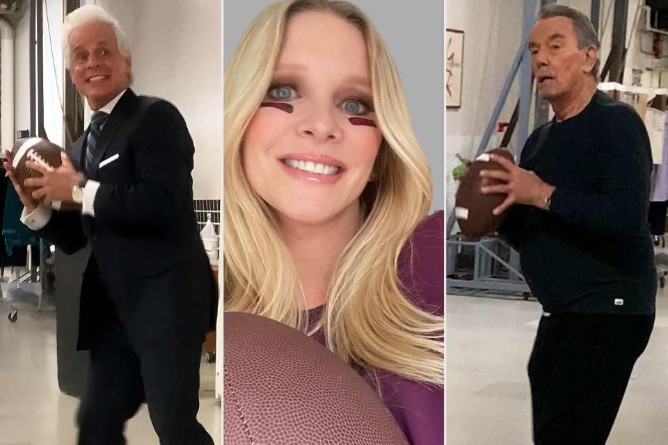 <p>Lauralee Bell/ Instagram</p> Christian LeBlanc, Lauralee Bell and Eric Braeden in Bell