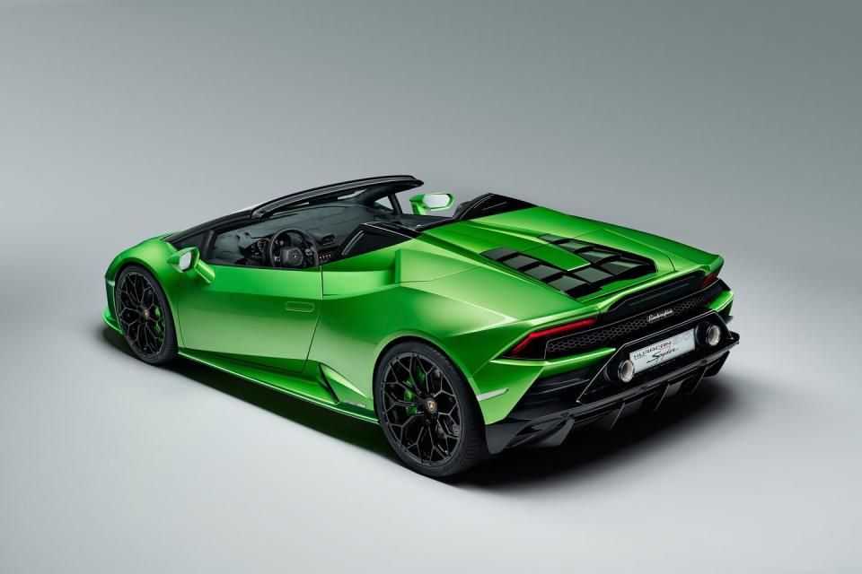 <p>However you configure it, the Huracán Evo Spyder makes getting a tan a high-speed proposition.</p>