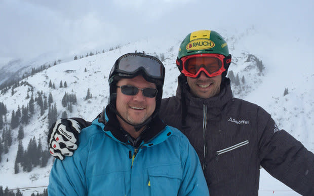 What’s it like to ski with an Olympic slalom champion?