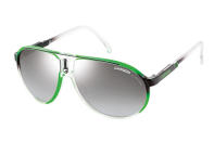 Eine der Trendfarben im Sommer 2012: Grasgrün. Dazu passt die Pilotenbrille von Carrera perfekt. Um 110 Euro.