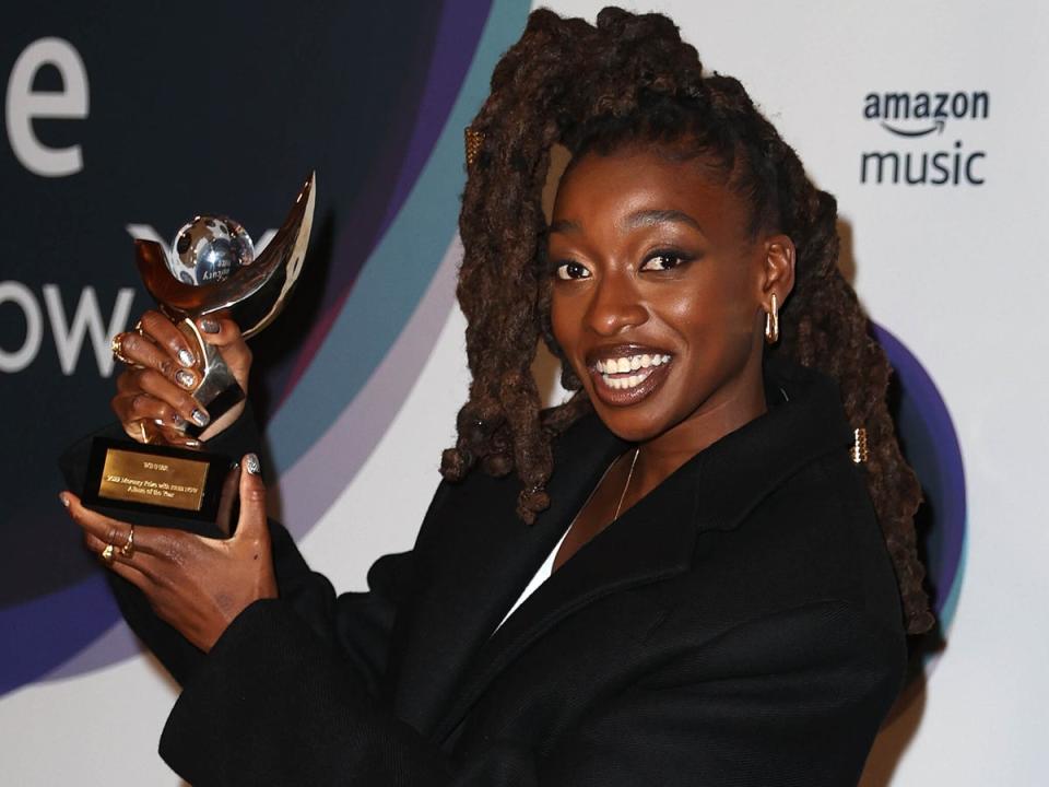 Little Simz celebrates winning the Mercury Prize: Albums of the Year 2022 (Getty)