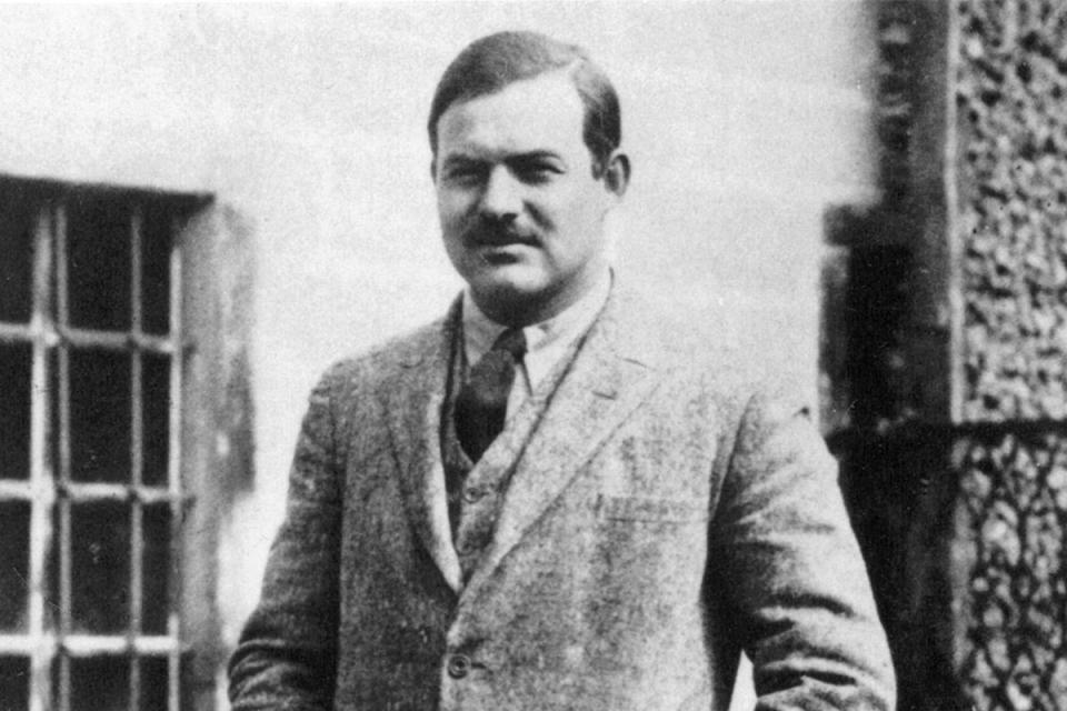 Ernest Hemingway in Paris in the Twenties (Rex Features)
