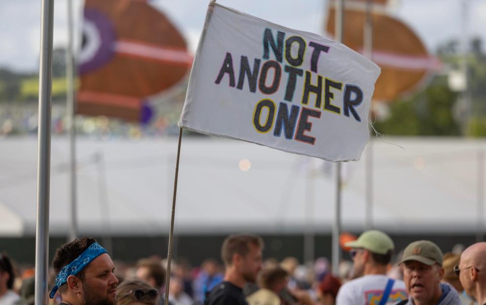 Festival goers make their feelings clear
