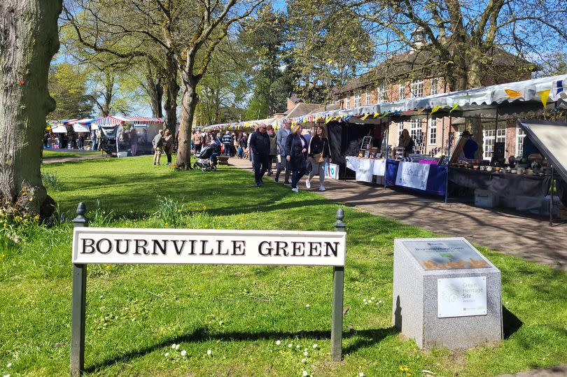 The market on Bournville Village Green