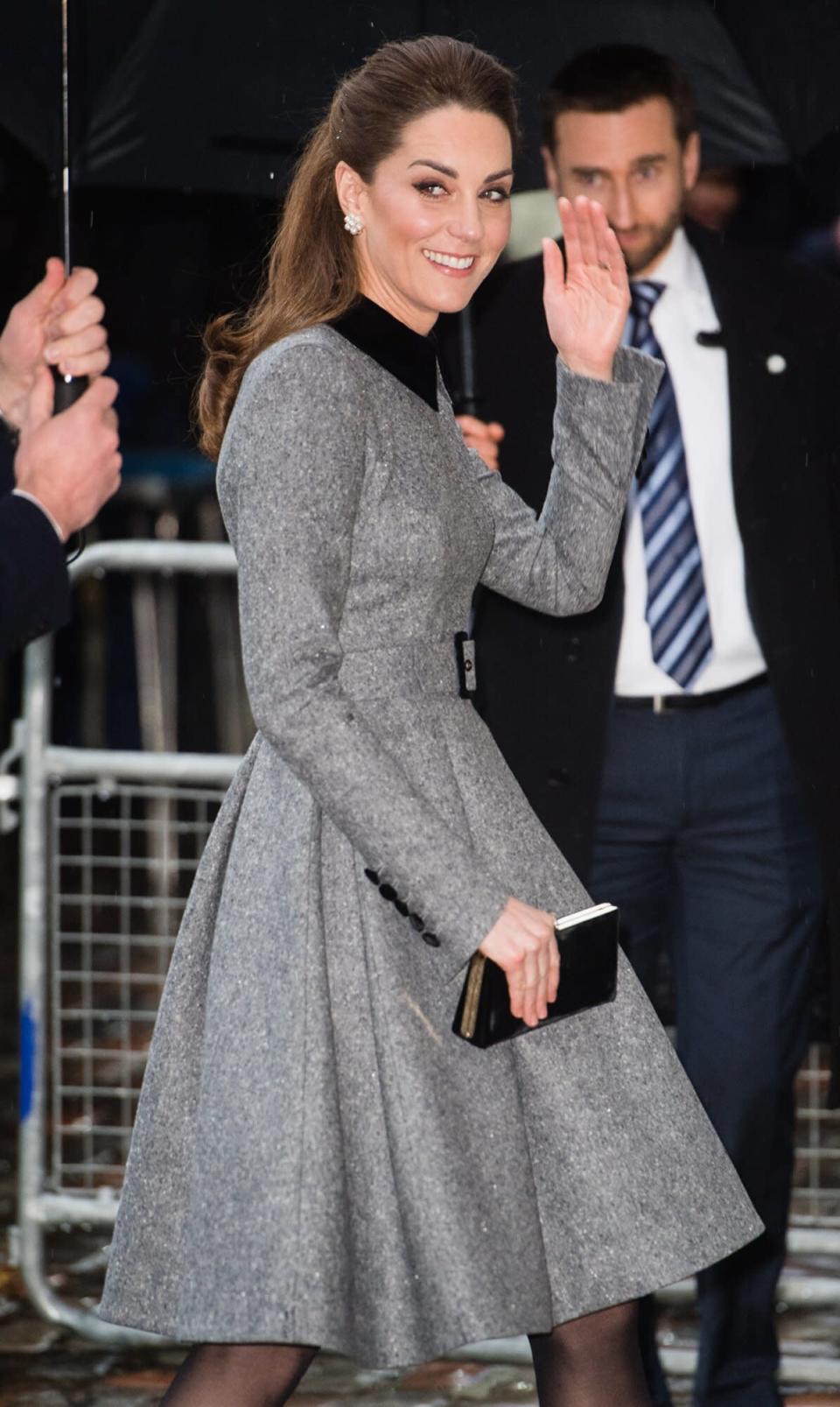 Catherine, Duchess of Cambridge attend the UK Holocaust Memorial Day Commemorative Ceremony in Westminster on January 27, 2020 in London, England