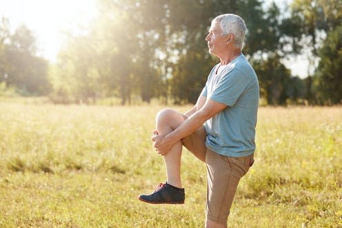 <span class="caption">Standing on one leg regularly is good for you.</span> <span class="attribution"><span class="source">Storytimestudio/Shutterstock</span></span>