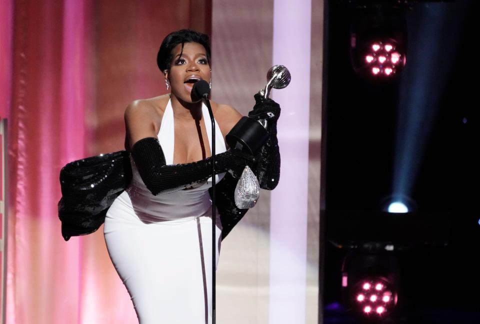 Fantasia Barrino won best actress in a motion picture for "The Color Purple" at the NAACP Image Awards.