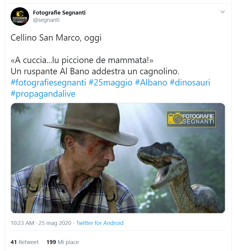 Da Jurassic Park storpiato in Cellino San Park, fino allo sterminio dei dinosauri con l'acuto di "Felicità", ecco i meme che stanno dilagando…