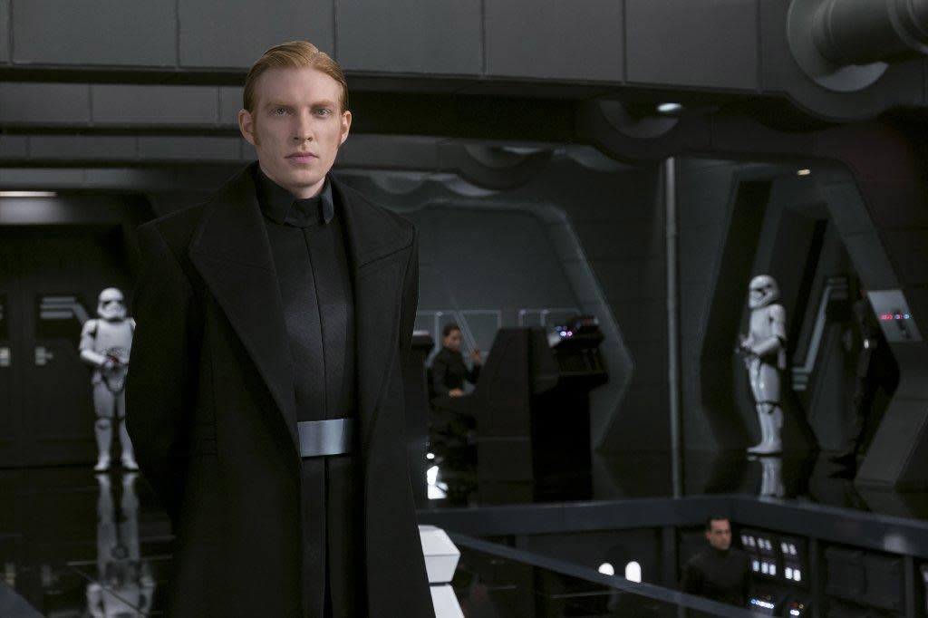 Domhnall Gleeson as General Hux in <em>The Last Jedi.</em> (Photo: Lucasfilm)