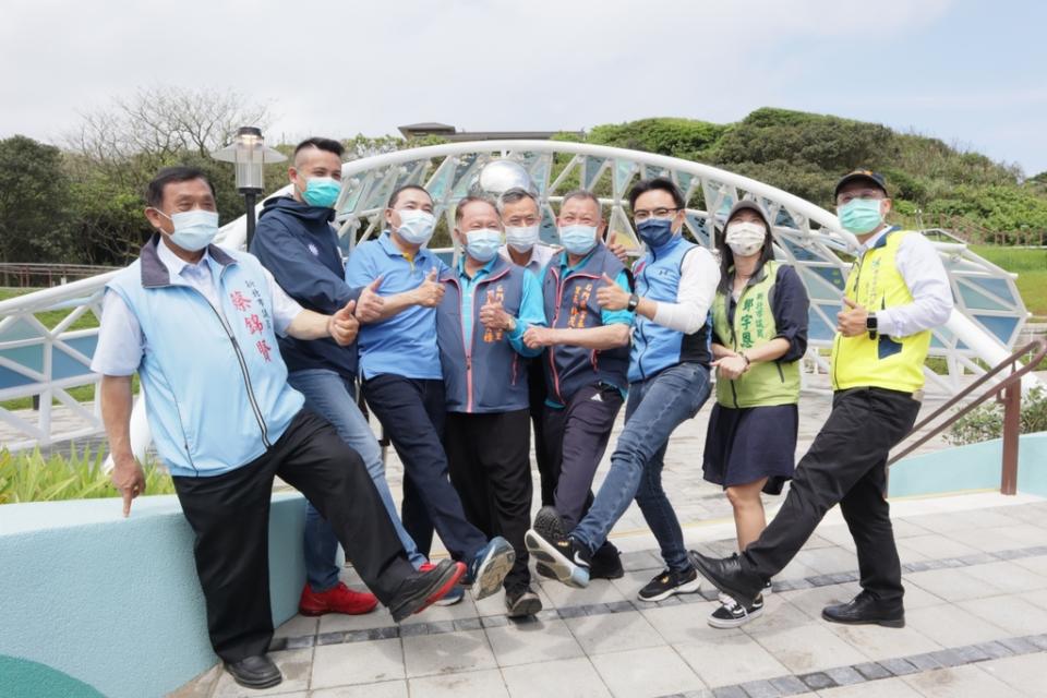 《圖說》石門再添一處新地標！幸福雙心公園啟用。〈工務局提供〉