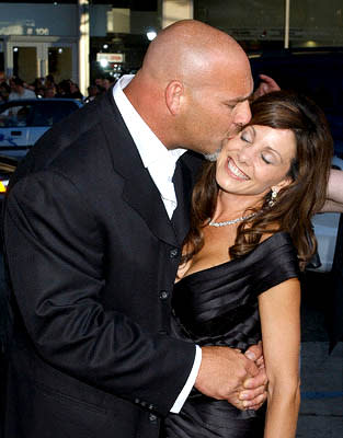 Bill Goldberg and wife at the Hollywood premiere of Paramount Pictures' The Longest Yard