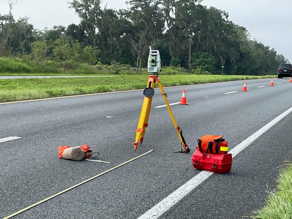 Equipment used by FHP at crash sites.