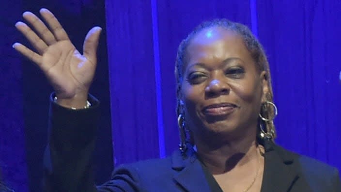 Deborah McCrary is shown onstage while performing with her singing siblings at the 13th annual Americana Music Association Honors and Awards Show in September 2014, in Nashville, Tennessee. (Photo: Rick Diamond/Getty Images)