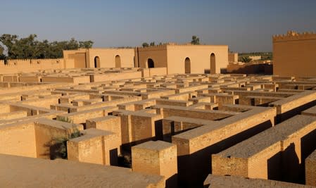 General view of the ancient city of Babylon near Hilla