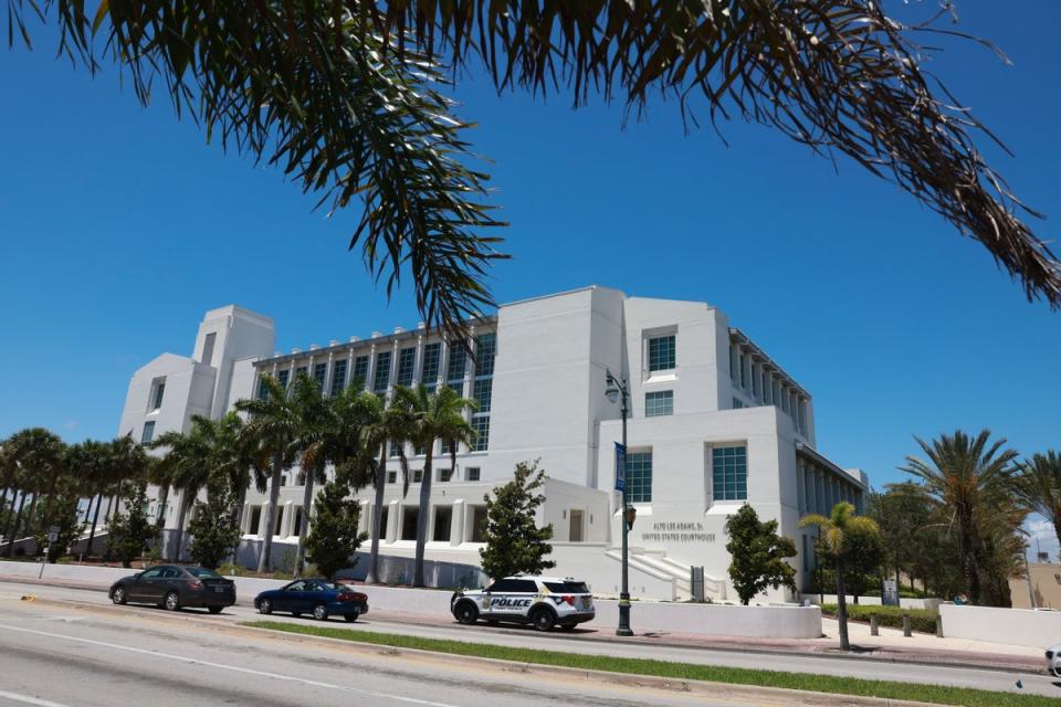 Trump-appointed Judge Aileen Cannon holds a hearing at the Alto Lee Adams Sr. United States Courthouse in Fort Pierce, Florida on June 21. (Getty Images)