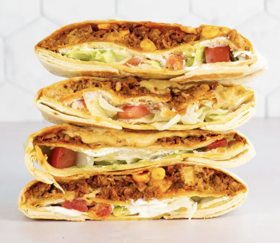 Make your Taco Bell favorite at home with this copycat recipe.Recipe: Vegan Crunchwrap Supreme