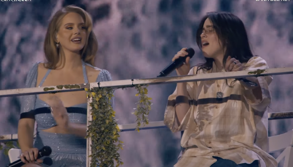 Lana Del Rey and Billie Eilish at Coachella