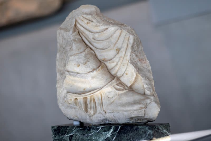 FILE PHOTO: Sicilian museum loans Parthenon fragment to Greece