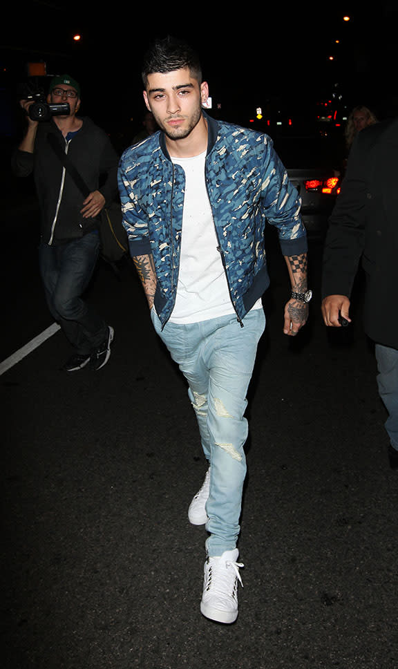 Zayn Malik in Los Angeles, Calif. celebrating Kylie Jenner’s 18th birthday.