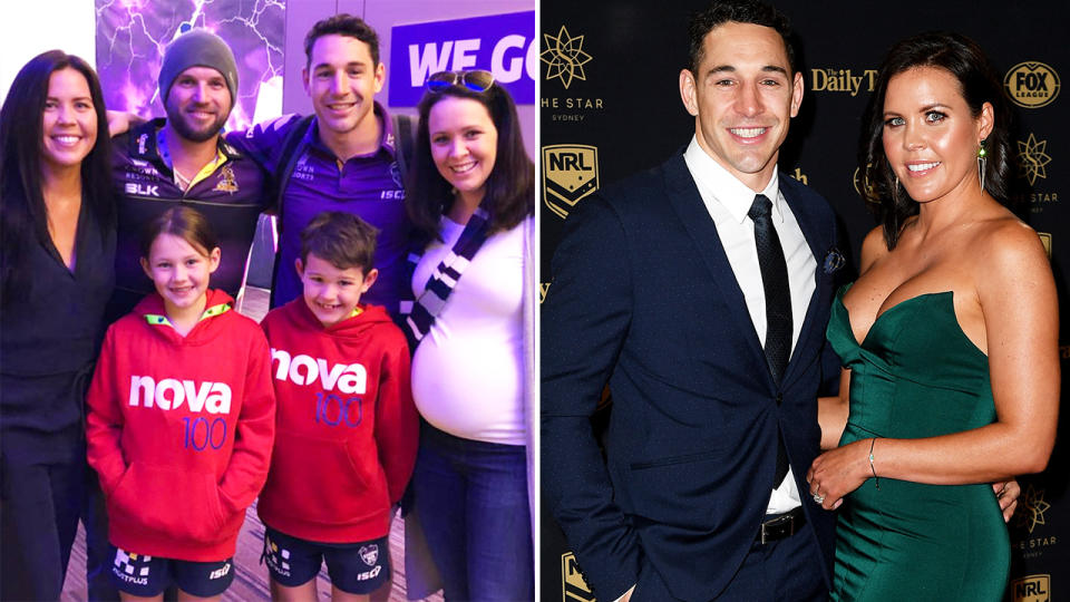 Billy Slater and family.