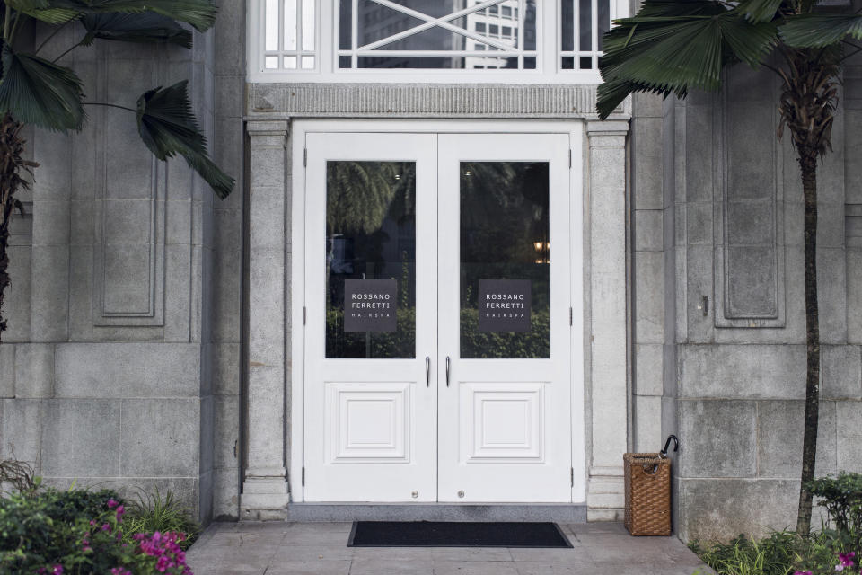 Rossano Ferretti Hairspa is located at the Fullerton Hotel. Photo: Rossano Ferretti