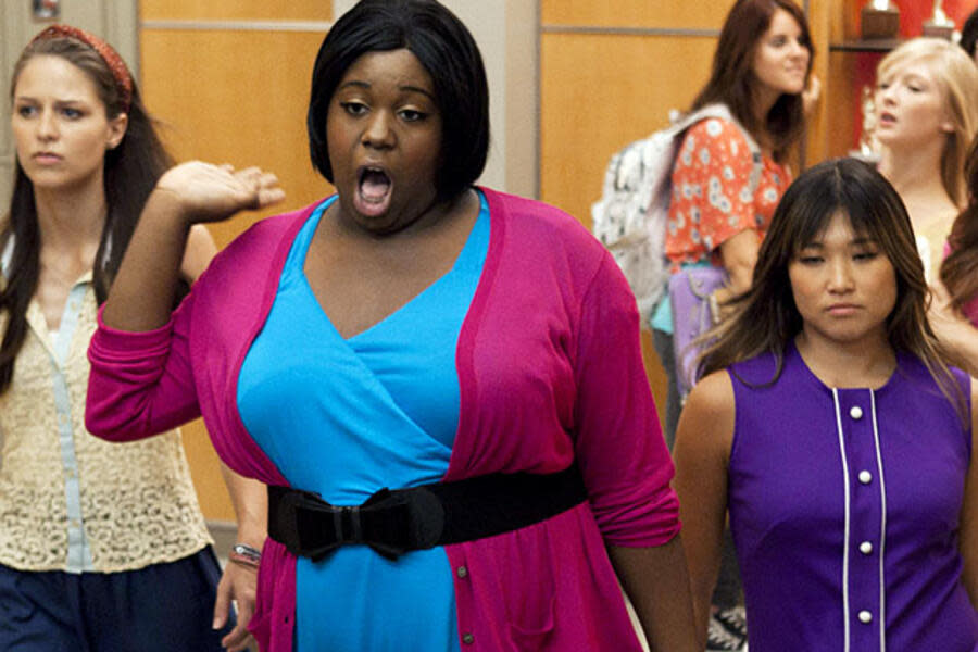 Alex Newell appears as Unique Adams on Glee.