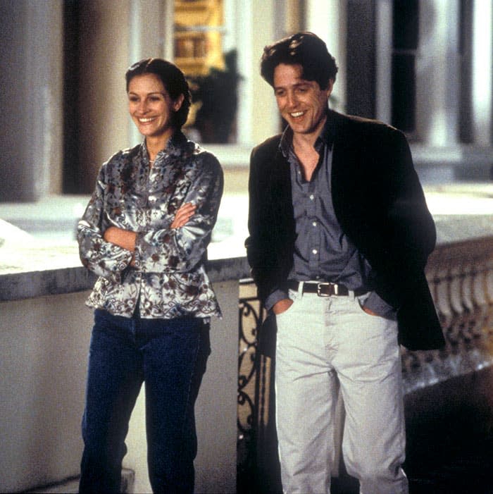 Julia Roberts y Hugh Grant en Notting Hill