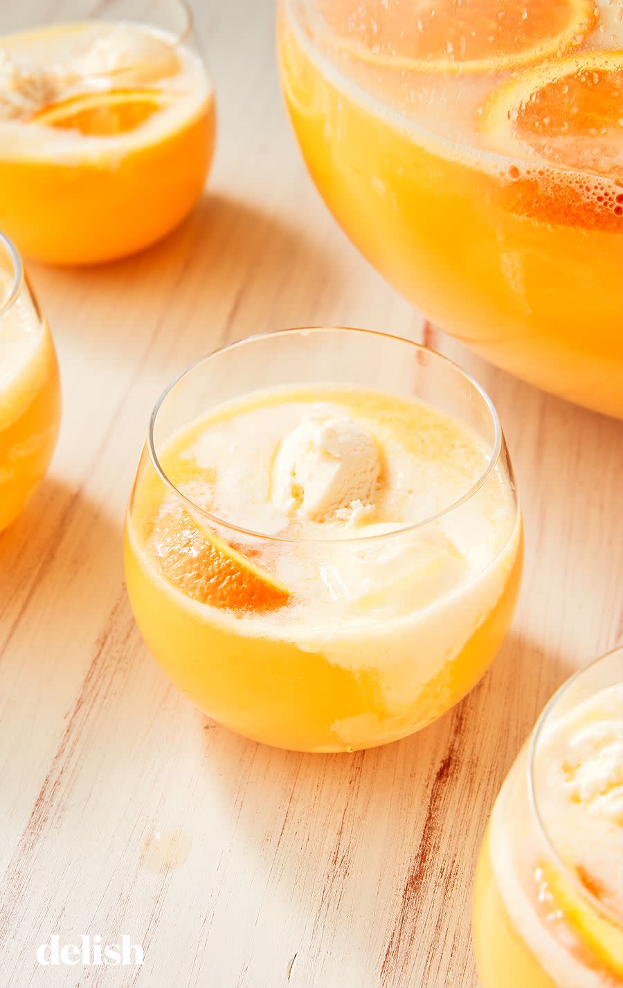 <p>All orange everything this Halloween.</p><p>Get the recipe from <a href="https://www.delish.com/cooking/recipe-ideas/recipes/a52743/creamsicle-punch-recipe/" rel="nofollow noopener" target="_blank" data-ylk="slk:Delish;elm:context_link;itc:0;sec:content-canvas" class="link ">Delish</a>.</p>