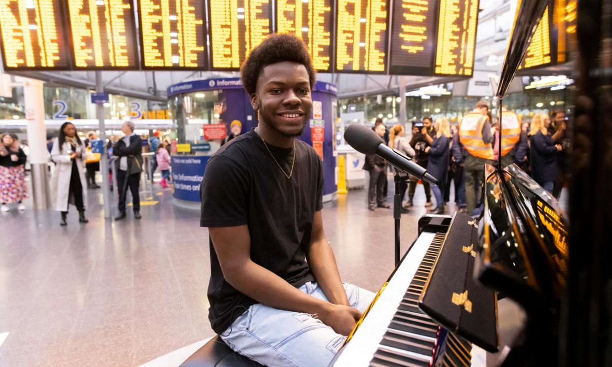 <span>On track … Fred, a gap-year student from the Caribbean, who plays Labrinth’s Beneath Your Beautiful.</span><span>Photograph: Channel 4</span>