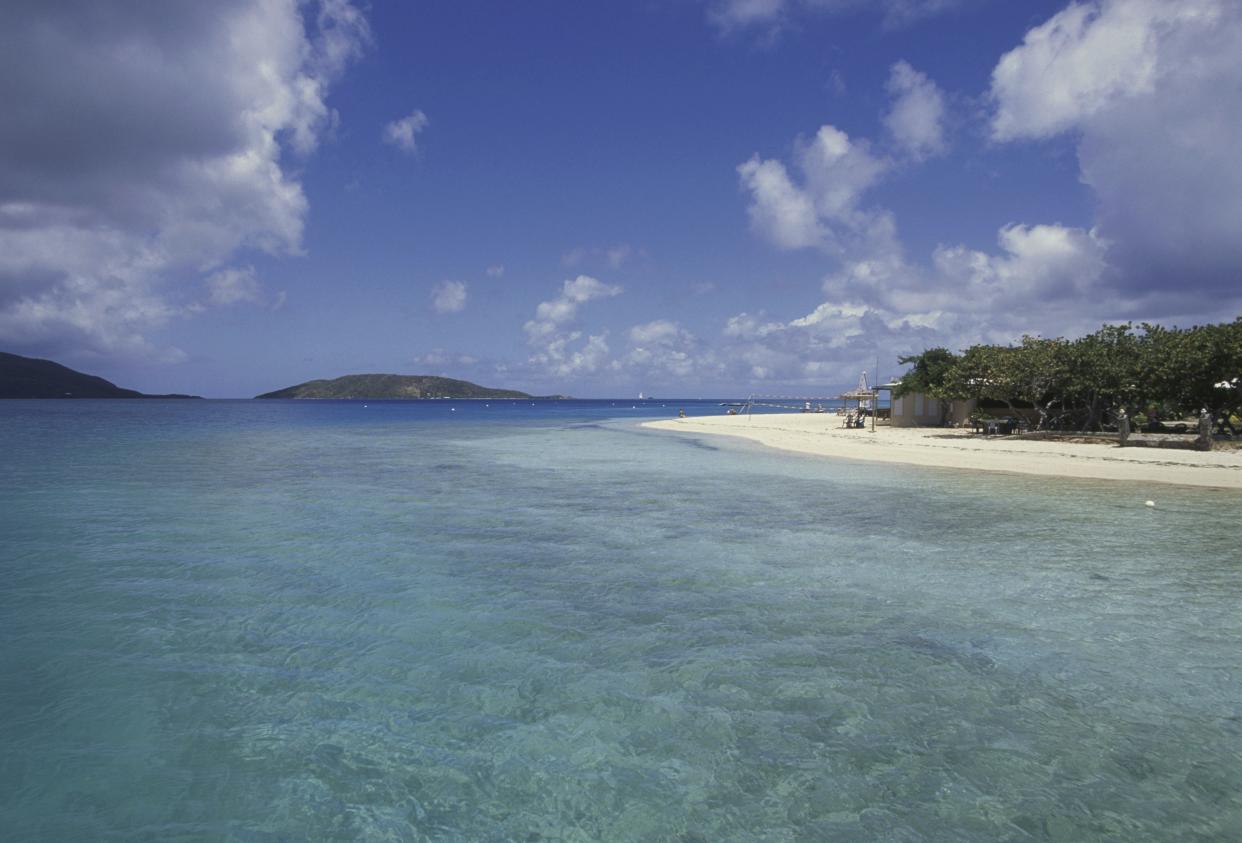 Prickly Pear Island Beach, Virgin Gorda, British Virgin Islands, United Kingdom Overseas Territories.