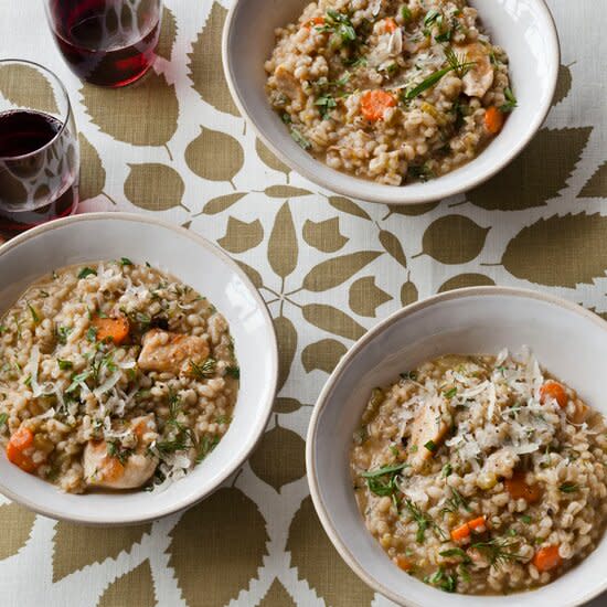 Chicken and Barley Stew with Dill and Lemon