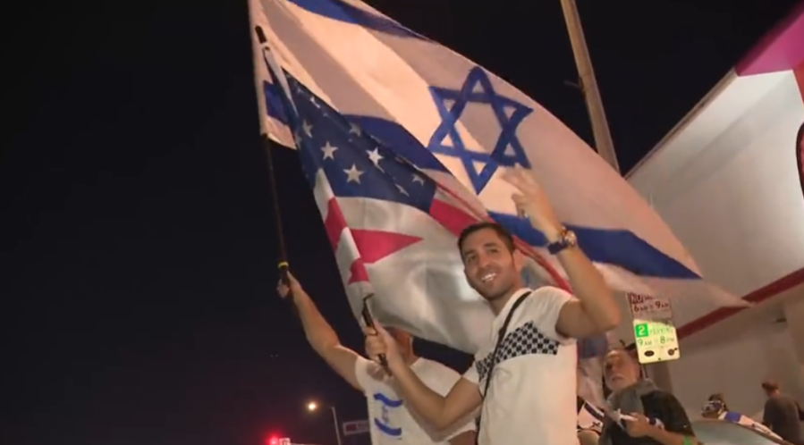 Pro-Israeli rally in Encino