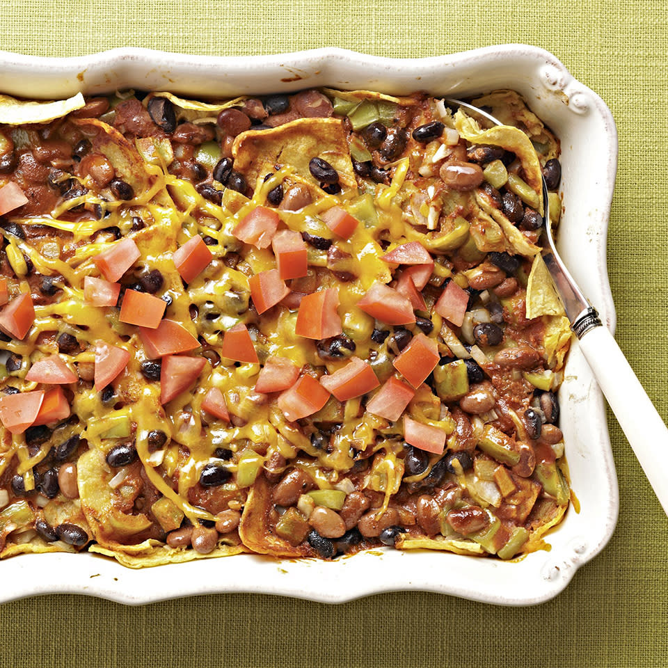 Two-Bean Enchilada Casserole