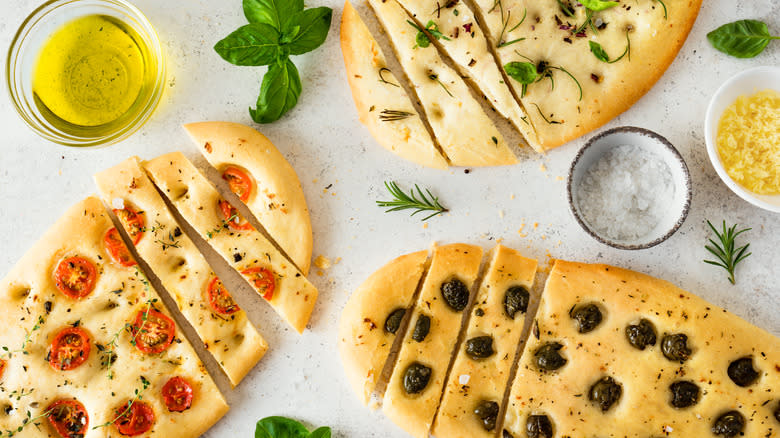 Focaccia varieties 